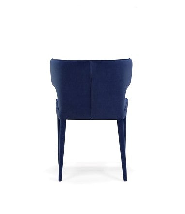 Lucero Modern Blue Velvet Dining Armchair