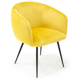 Luzerne Modern Yellow Velvet Dining Chair
