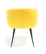 Luzerne Modern Yellow Velvet Dining Chair
