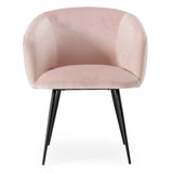 Luzerne Modern Pink Velvet Dining Chair