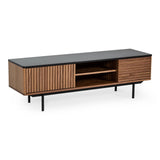 Maggie Modern Walnut and Grey TV Stand
