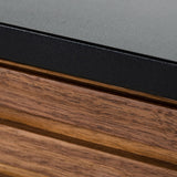 Maggie Modern Walnut and Grey TV Stand