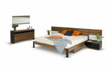 Eastern King Rondo Modern Platform Bed with Nightstands Storage And Lights