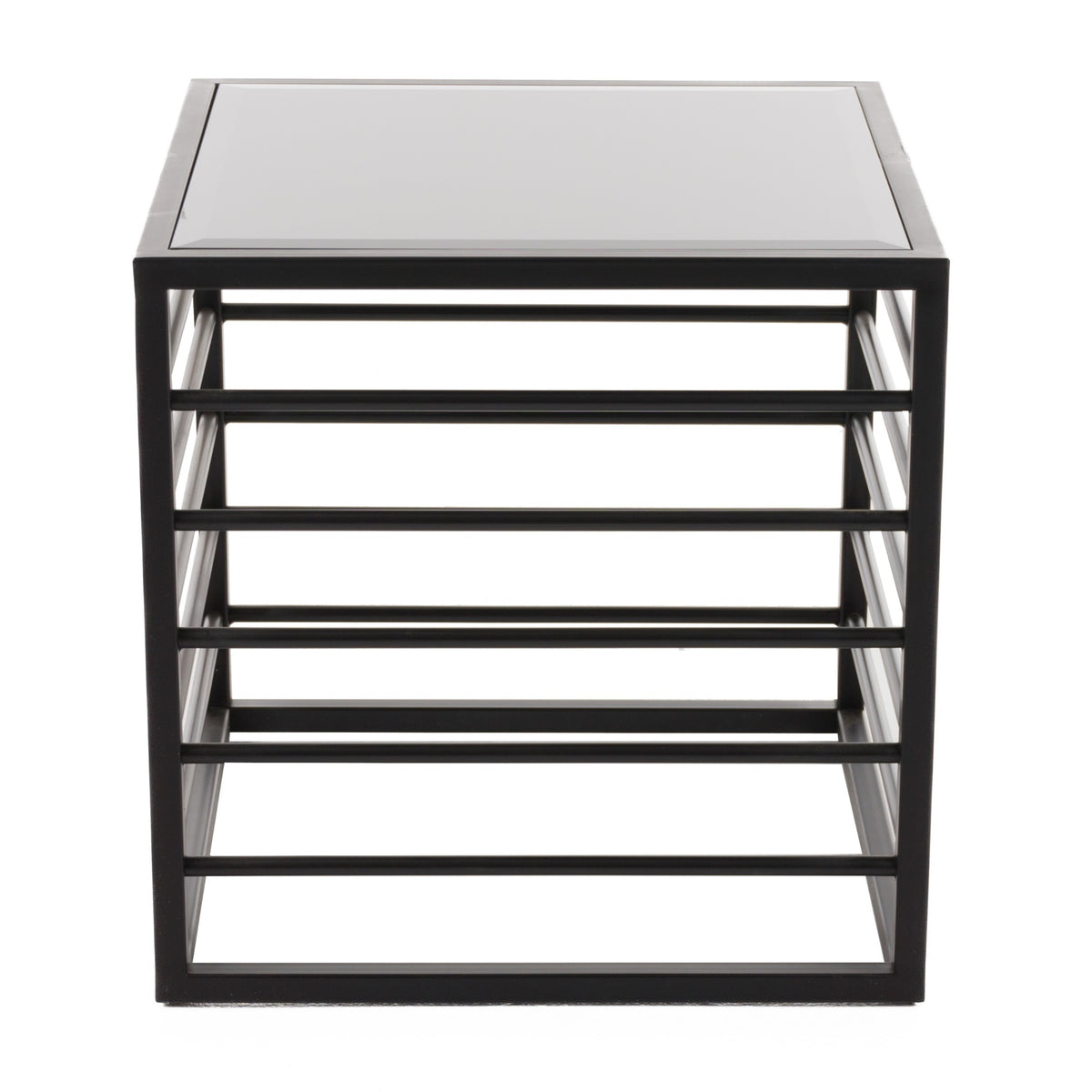 Malvo Modern Black + Glass End Table