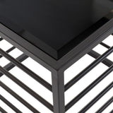 Malvo Modern Black + Glass End Table