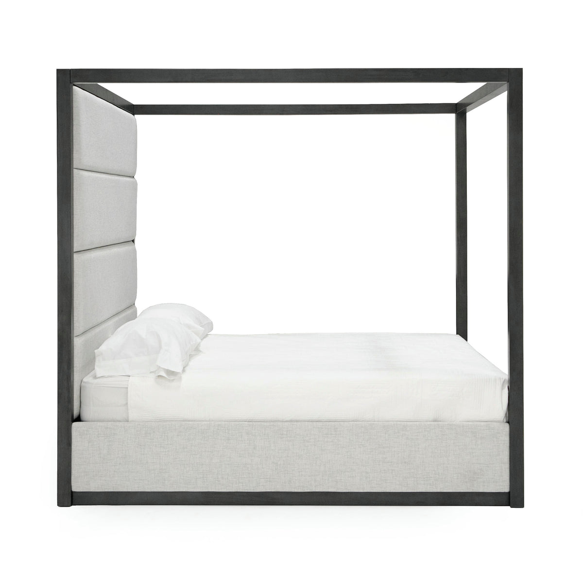 Manhattan- Contemporary Canopy Grey Bedroom Set-queen
