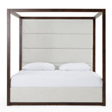 Manhattan Contemporary Canopy Brown Oak Bed