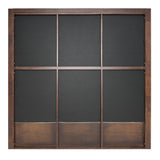 Manhattan Contemporary Canopy Brown Oak Bed