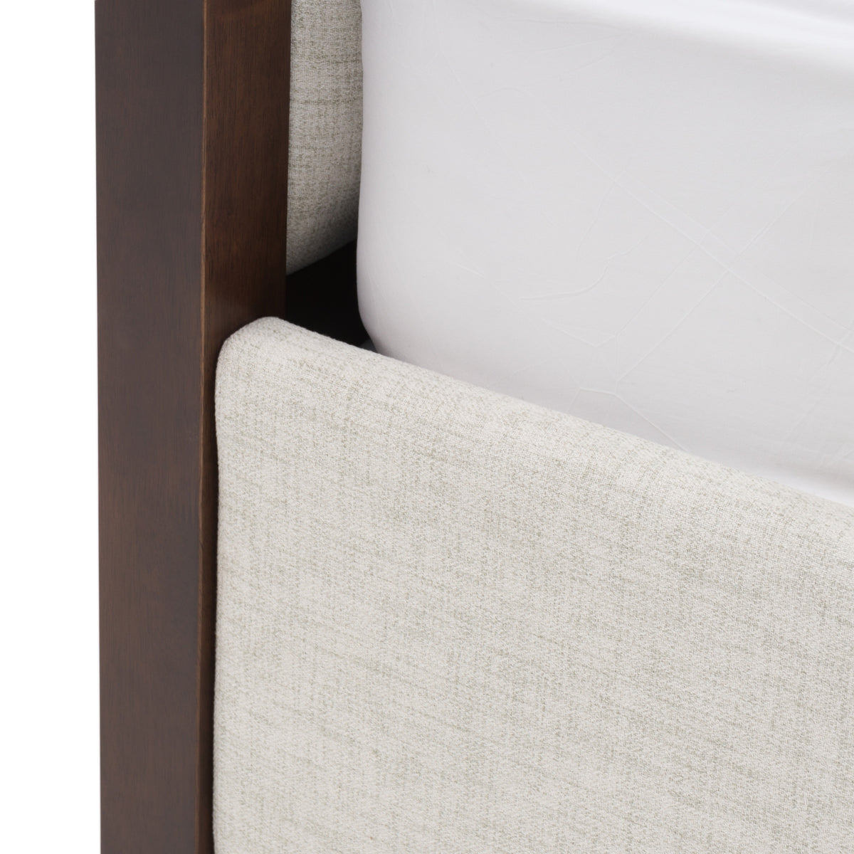 Manhattan Contemporary Canopy Brown Oak Bedroom Set