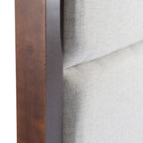 Manhattan Contemporary Canopy Brown Oak Bed