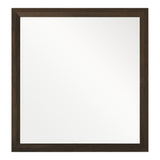 Manhattan Contemporary Brown Oak Mirror