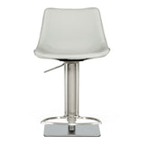 Manning Modern Light Grey Adjustable Bar Stool