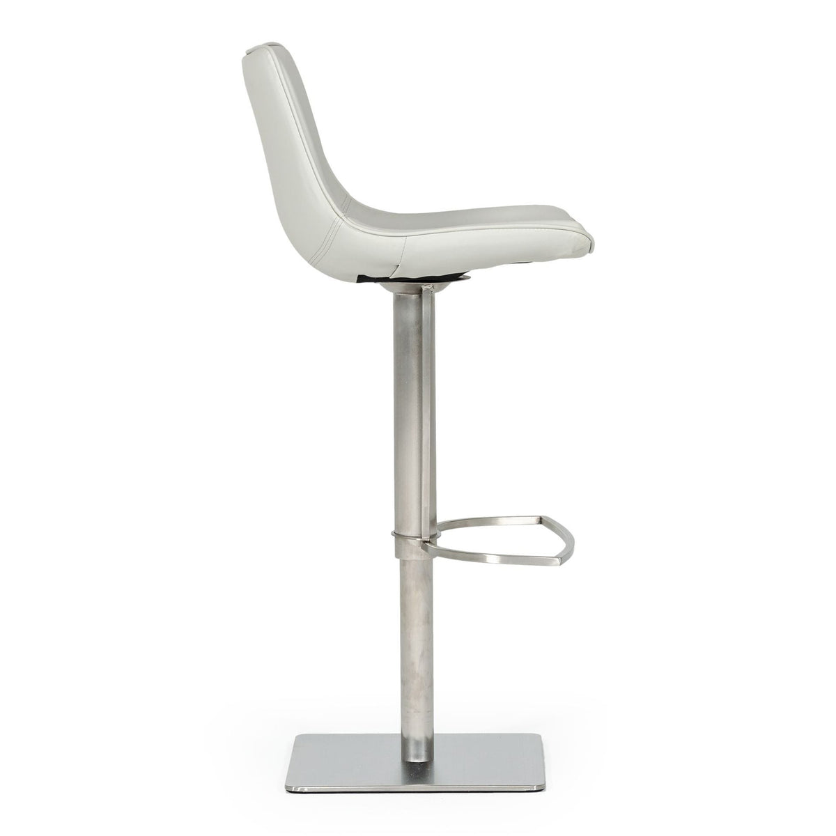 Manning Modern Light Grey Adjustable Bar Stool