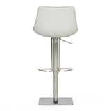 Manning Modern Light Grey Adjustable Bar Stool