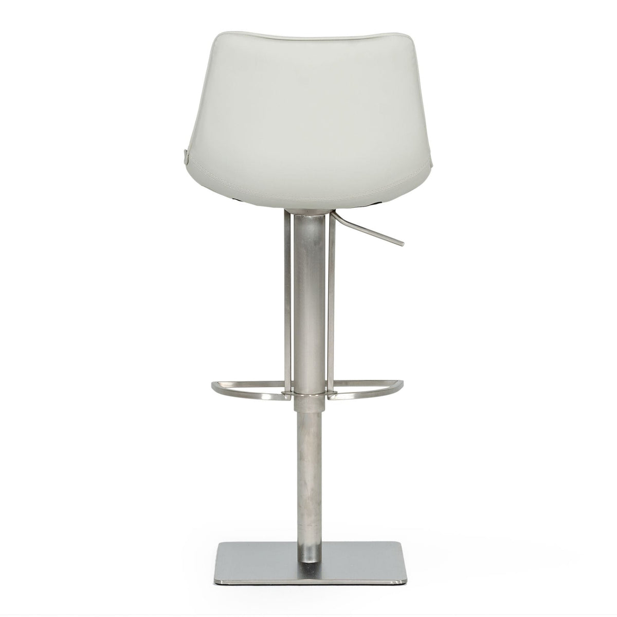 Manning Modern Light Grey Adjustable Bar Stool