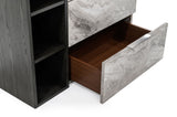 Maranello Modern Grey Wash & Faux Marble Chest