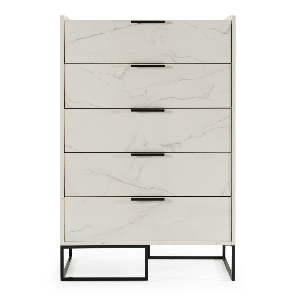 Marbella Italian Modern White Marble Chest