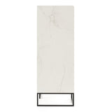 Marbella Italian Modern White Marble Chest