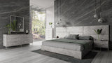 Eastern King Marbella Italian Modern Grey Bed Set