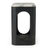Marco Modern Black & White Granite End Table