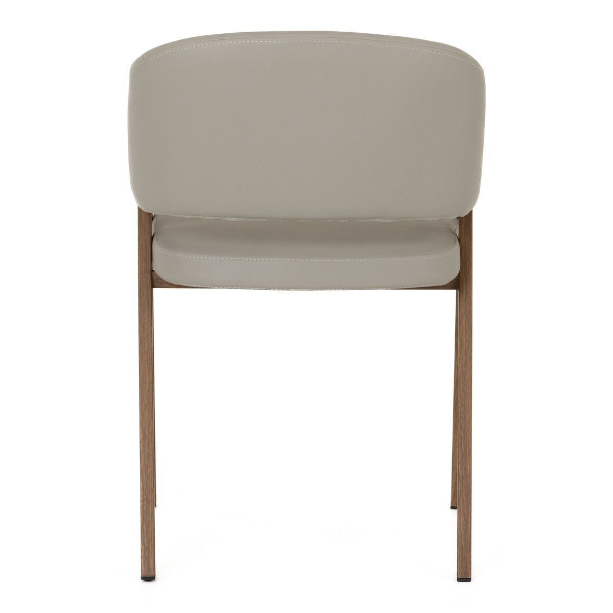 Marcus Modern Light Grey Vegan Leather Dining Chair (Set of 2)