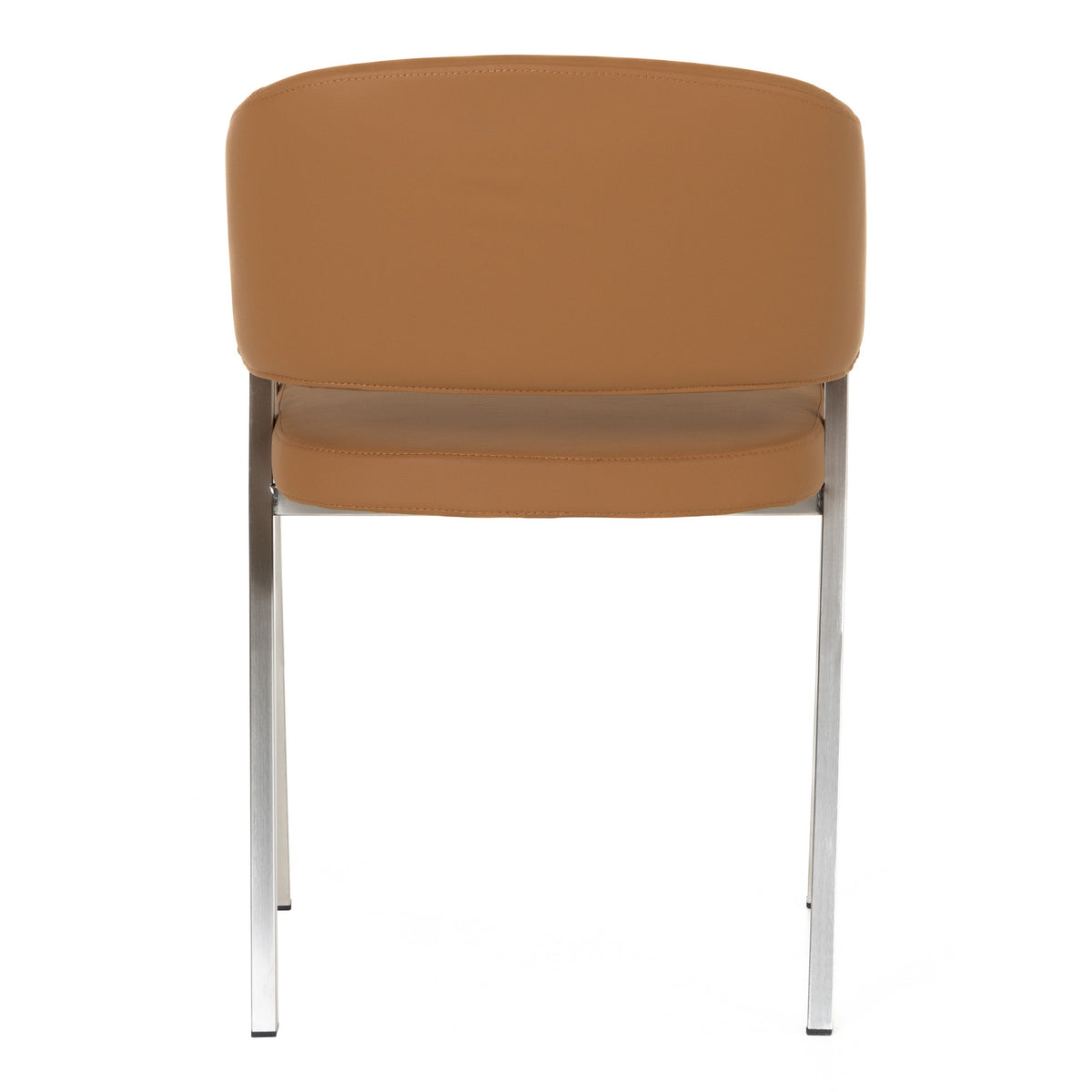 Marcus Modern Camel Vegan Leather Dining Chair (Set of 2)