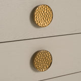 Marjorie Modern Cream & Brushed Gold Dresser