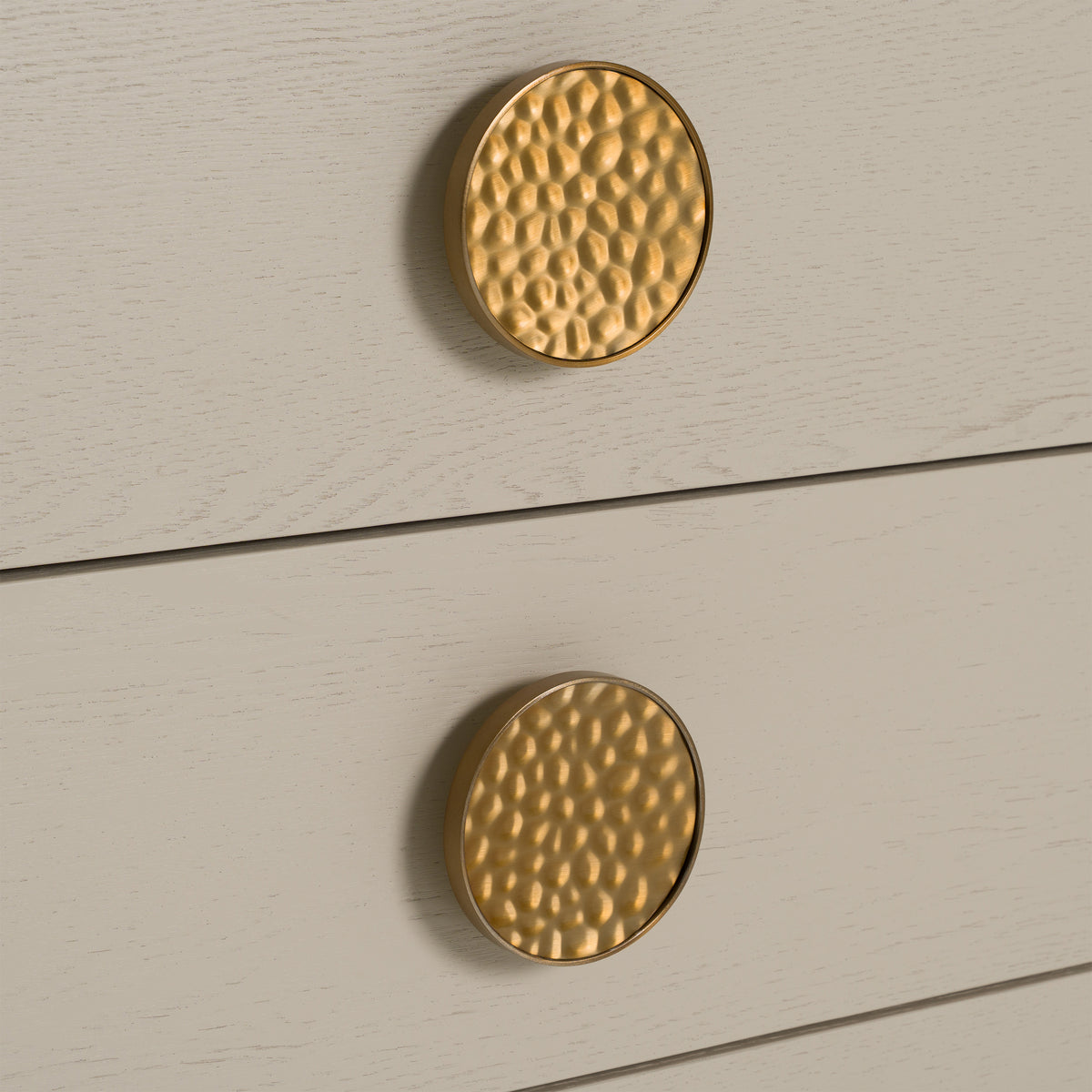 Marjorie Modern Cream & Brushed Gold Dresser