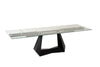Mielcasa | Black Modrest Maroney Modern Black and Glass Extendable 70.5" | 106" Dining Table | SKU VGNS-GD8780-B | MPN: 80331 | Free Delivery & Free Return