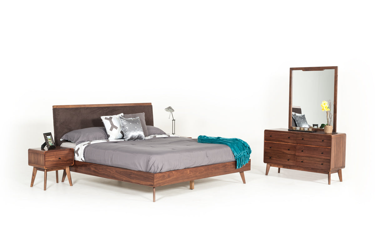 Marshall Mid-Century Modern Walnut Nightstand