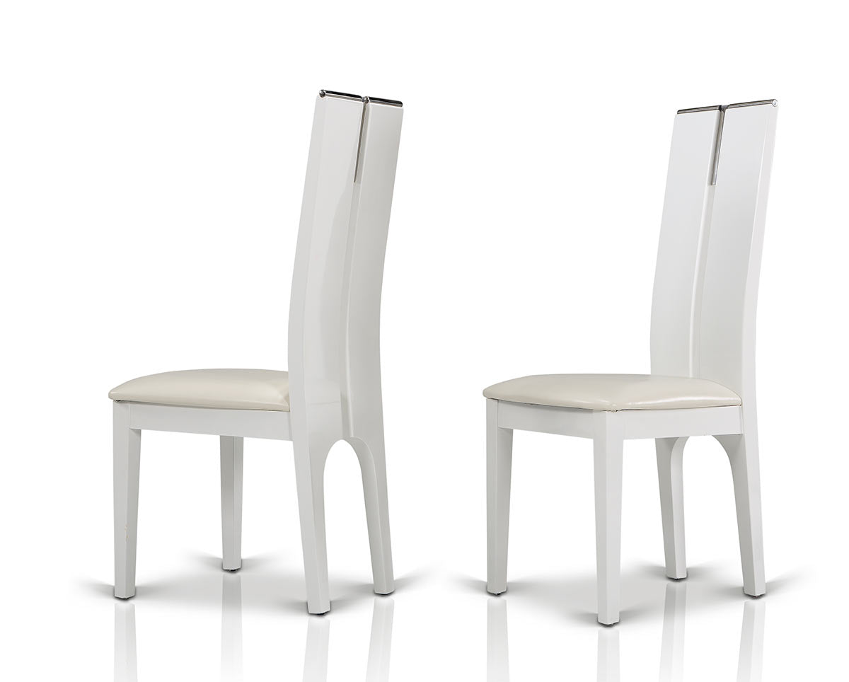 Maxi White Gloss Chair (Set of 2)