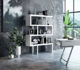 Maze Modern White High Gloss Bookcase