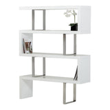 Maze Modern White High Gloss Bookcase