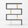 Maze Elm Grey & Gold Bookcase