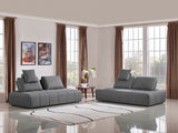 Edgar Modern Grey Fabric Modular Sectional Sofa