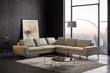 Cascade Modern Beige Fabric U Shaped Sectional Sofa