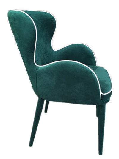 Tigard Modern Green Fabric Dining Chair