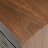 Metcalf Mid-Century Walnut & Grey Chest