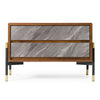 Metcalf Mid-Century Walnut & Grey Nightstand