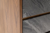 Metcalf Mid-Century Walnut & Grey Dresser