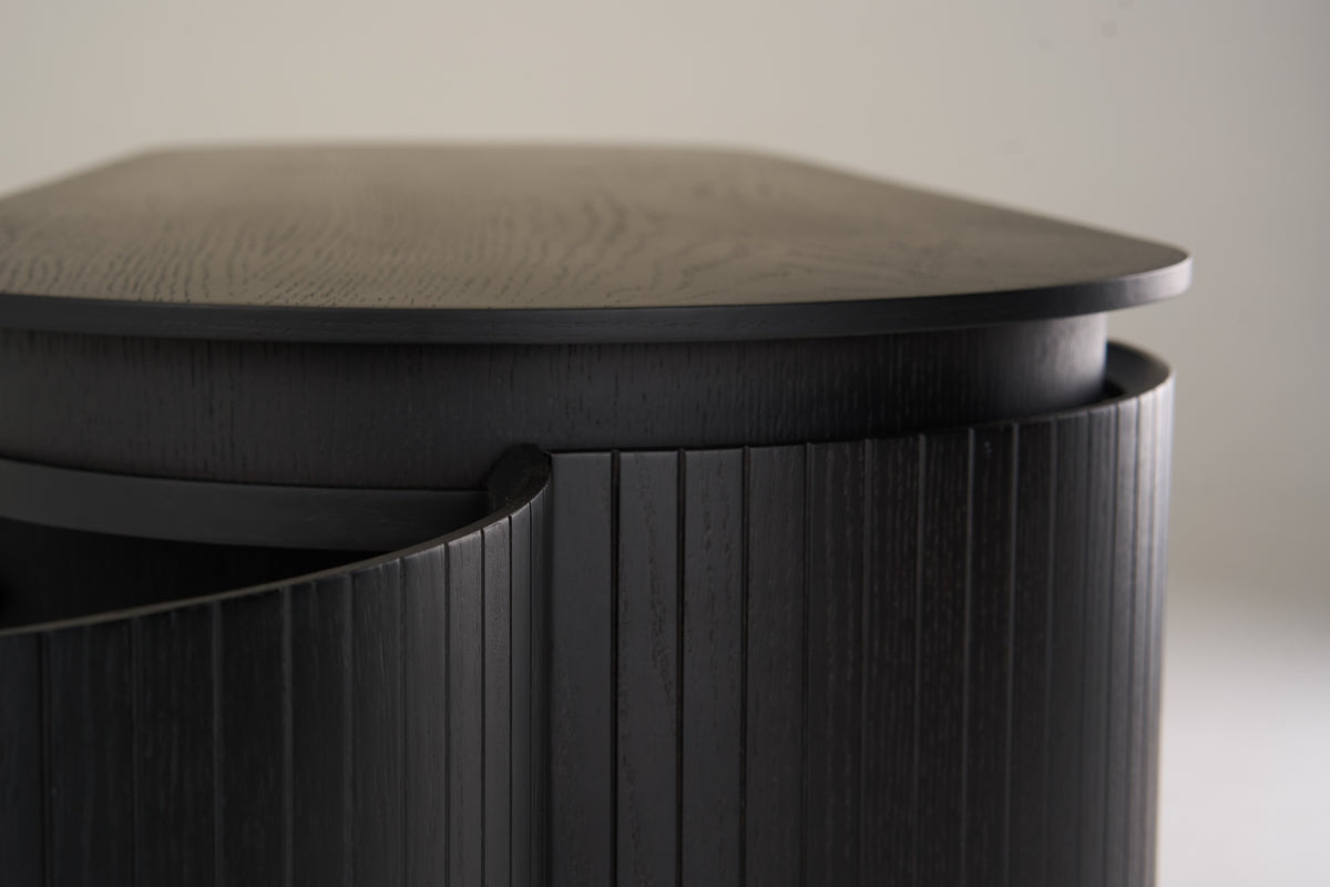 Miami Modern Black Oak Buffet