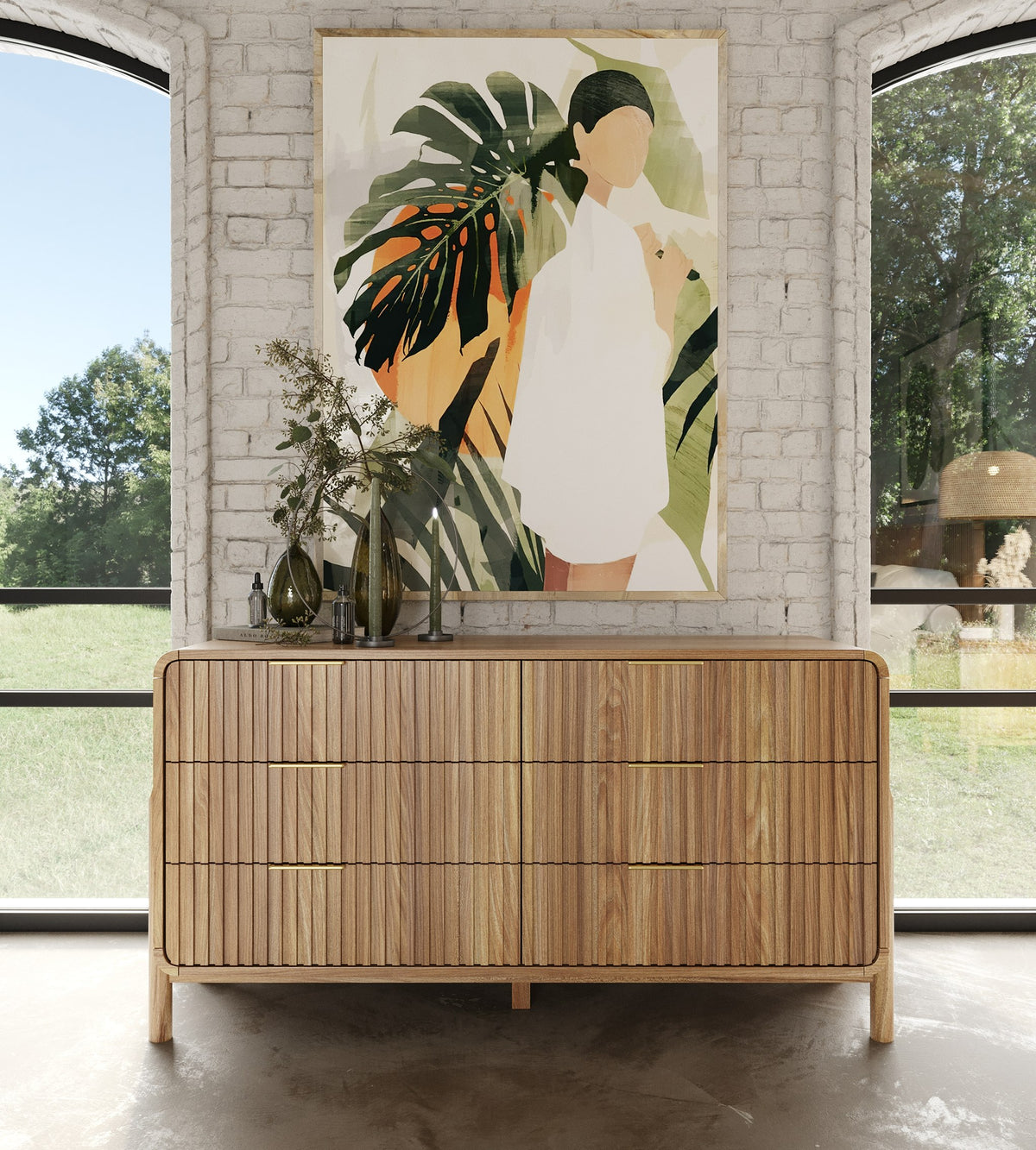 Mikala Modern Natural Oak Dresser