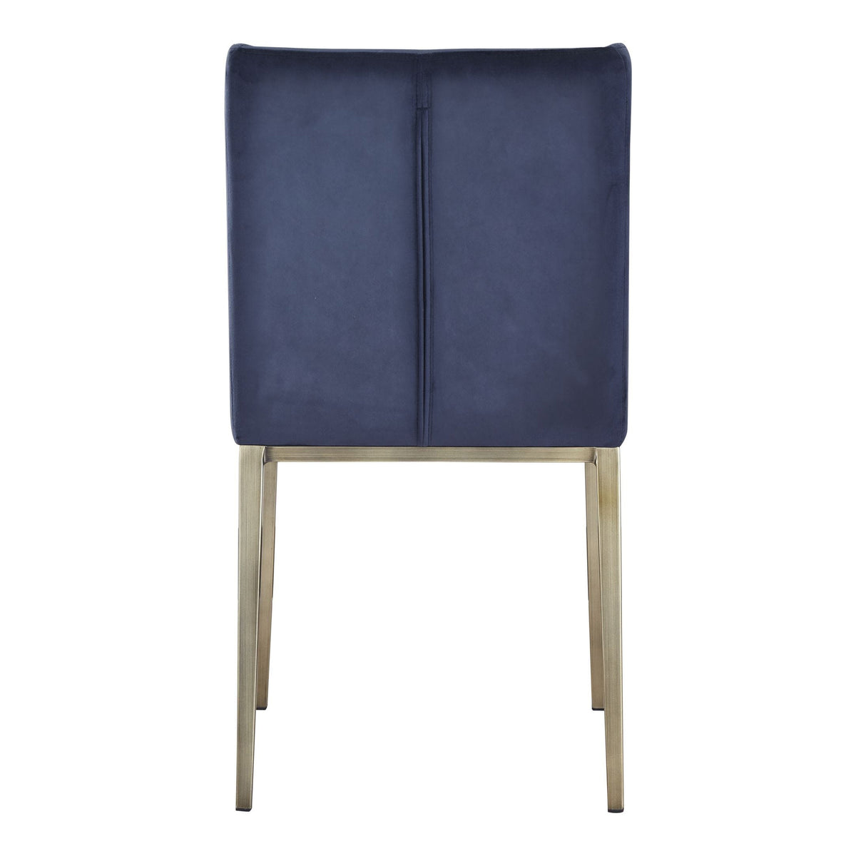 Mimi Contemporary Blue Velvet & Antique Brass Dining Chair (Set of 2)