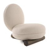Minto Contemporary Off-White Fabric Accent Chair
