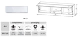 MO-USA2 Modena Grey TV Entertainment System Made In Italy