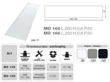 MO-USA3 Modena Modern Black TV Entertainment System Made In Italy