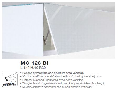 MO-USA3 Modena Modern Black TV Entertainment System Made In Italy