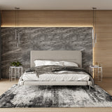 Bergeron Contemporary Cream Woven Fabric Bed