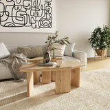 Jack Modern Natural Wood Coffee Table Set