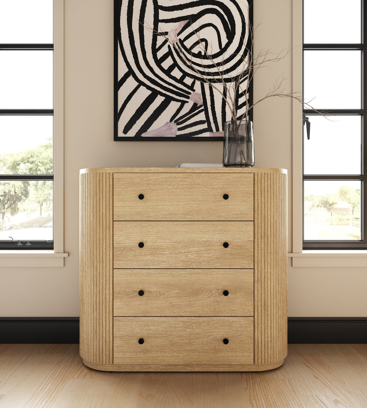 Jacobson Modern Natural Acacia Chest